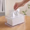 Plastics Clear Tissue Dispenser Box Transparent Restaurant Hotel Tissue Storage Box Paper Rack Kitchen Organization Tissue Boxes