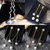 Korean S925 Sterling Silver Pearl Stud Earrings - Trendy and Elegant Design