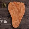Genuine Leather Sweat-Absorbing Deodorizing Breathable Pigskin Insoles for Men & Women - Perfect for Spring, Summer & Autumn Sports
