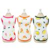 Pet Cothes for Small Medium Dogs Breathable Sleeveless T-shirts Fruit Pattern Clothing Chihuahua Yorkshire Bulldog Puppy