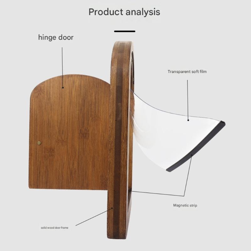 Антикварная дверца для питомцев из карбонизированного дерева, дверь для легкого входа в различные домашние декорации и обстановку, калитка для маленьких собак и кошек