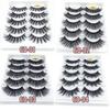 Fluffy Multilayers Wispy Flared Eye Lash Extension 6D Faux Mink Hair Crisscross False Eyelashes