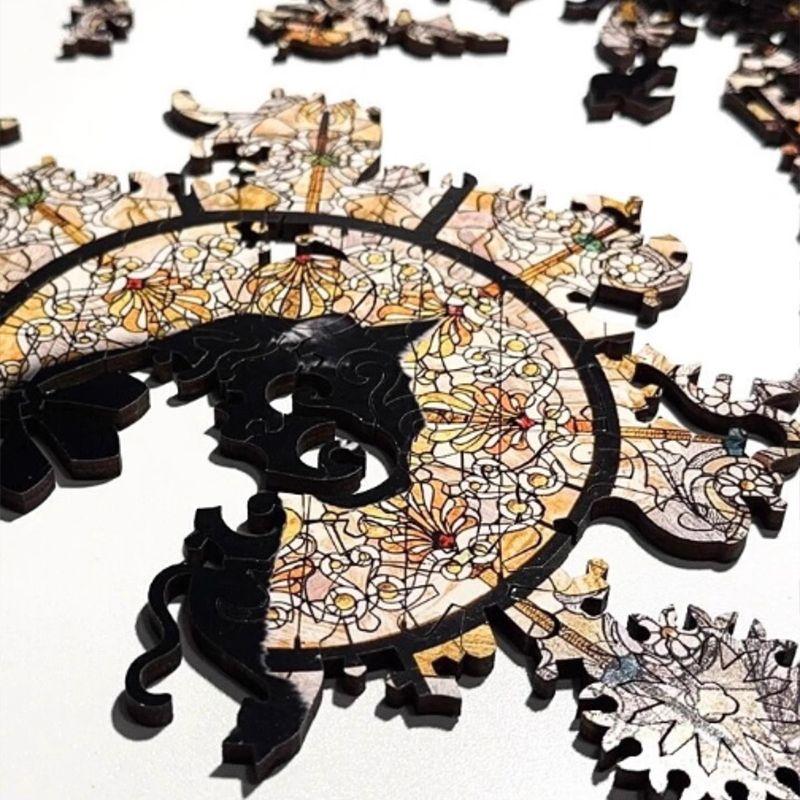 30*30 см пазл в форме церковного кота в форме соборного кота, 372 элемента, деревянная рамка для подарков на дни рождения и дни святого Валентина, игрушки