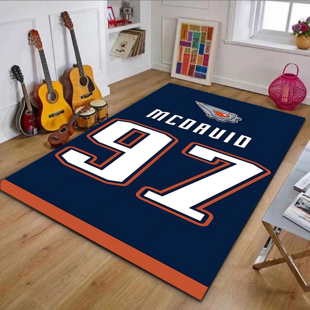 "Sports Jersey Style Design" Patterned carpet, non slip mat suitable for living room and bedroom sofas