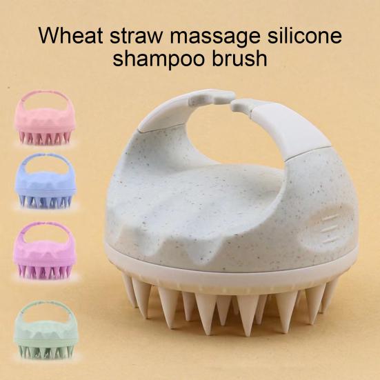 Scalp Massager Shampoo Brush with Soft Bristles Ergonomic Handle Portable Travel Hair Growth Dandruff Removal Scalp Exfoliator Scrubber Cleaning Brush