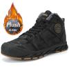 Зимние водонепроницаемые теплые ботинки из ПУ Мужские ботинки Боевые Мужские ботильоны Большой размер 39-46 Зимние ботинки Рабочие Мотоциклетные Обувь для охоты
