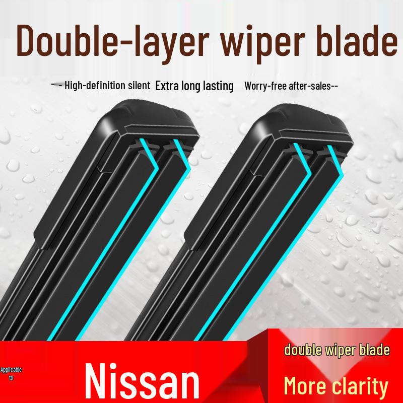 Бескаркасный двойной резиновый дворник для моделей Sylphy, Qashqai, Livina, Tiida, Sunny, Teana, X-Trail