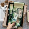 Print Skinny Satin Silk Scarf for Women 15*145cm Hair Bands Neck Tie Belt Headband Lady Wraps Foulard Headkerchief Bandana
