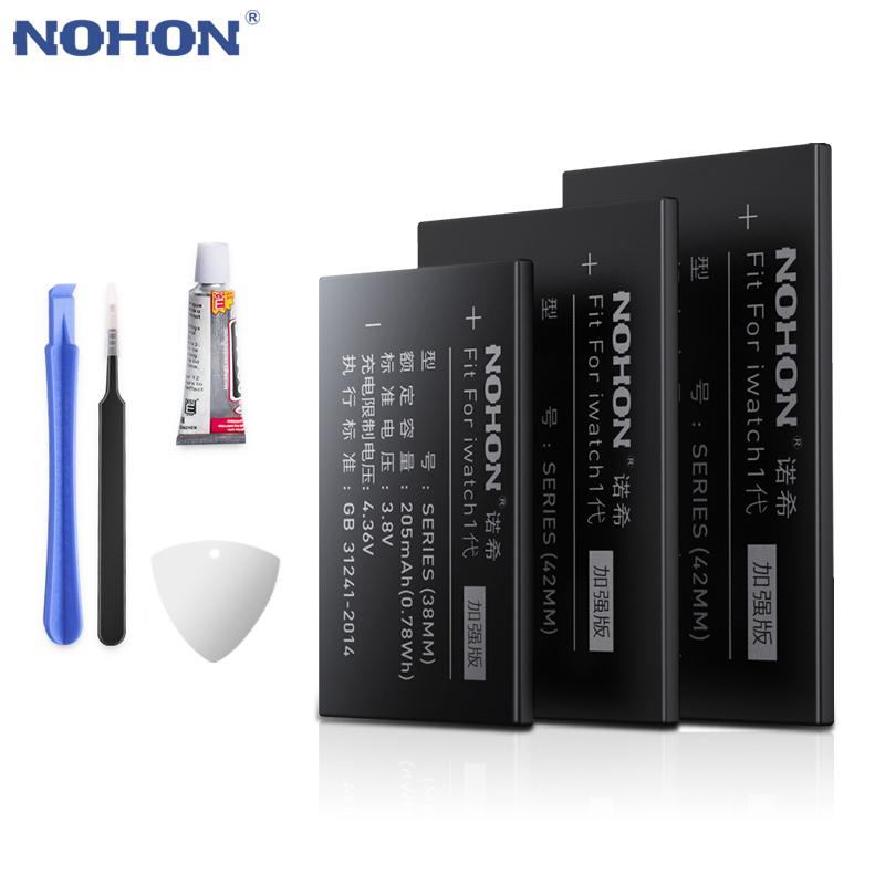 NOHON A2058 A1847 аккумулятор для Apple Watch 1 2 3 4 серии 44 мм 42 мм сменный аккумулятор для iWatch S1 S2 S3 GPS LTE S4 38 мм 40 мм