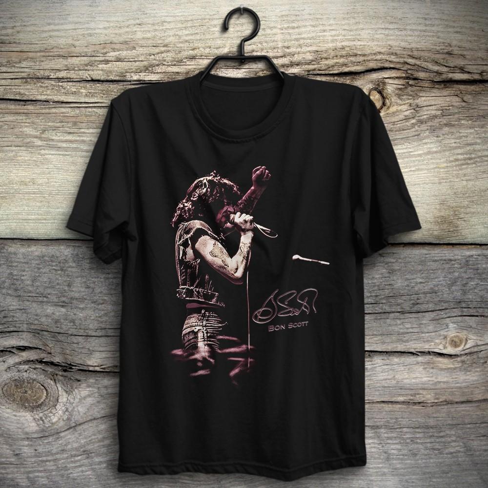 AC/DC Bon Scott Highway To Hell Malcom Angus Young Brian Johnson Винтажная футболка Унисекс футболка Графическая футболка