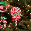 Hanging Fake Candy Pendant Rainbow Design Xmas Tree Hanging Decor  Christmas Party Decor