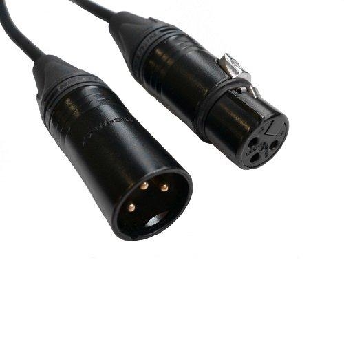 CANARE XLR Микрофонный кабель EC03-B Нойтрик Разъем 3м Черный
