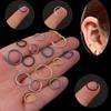 Septum Helix Cartilage Nose Piercing Ring Hinged Segment ring Round Stud Earrings Hoop Earrings