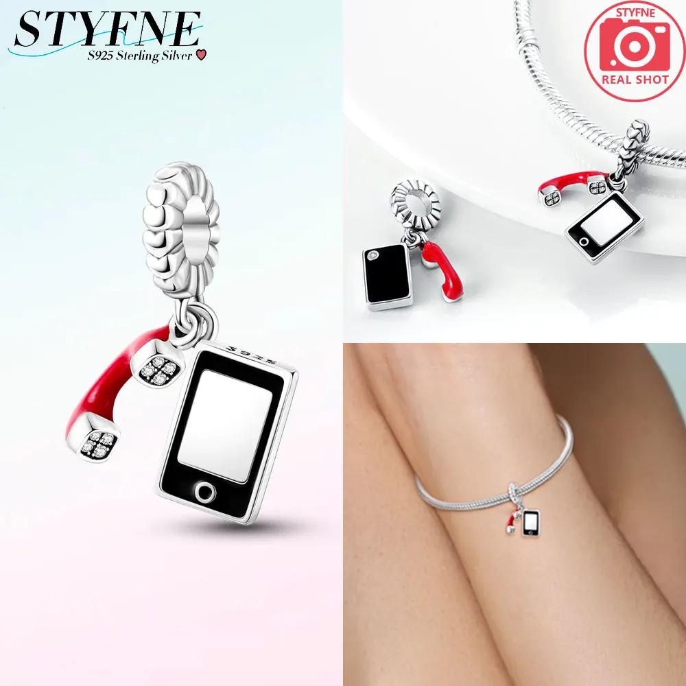 Plata De Ley Copper Travel Dangle Charm Eiffel Tower Original Charms Beads Fit Charms Women Bracelet Jewelry Gift