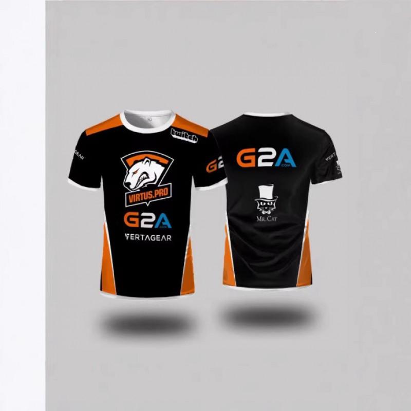 Virtus.Pro Gaming Team T-Shirt CS2 DOTA2 R6 APEX Fans Short Sleeve Breathable Cotton Tee Men Casual