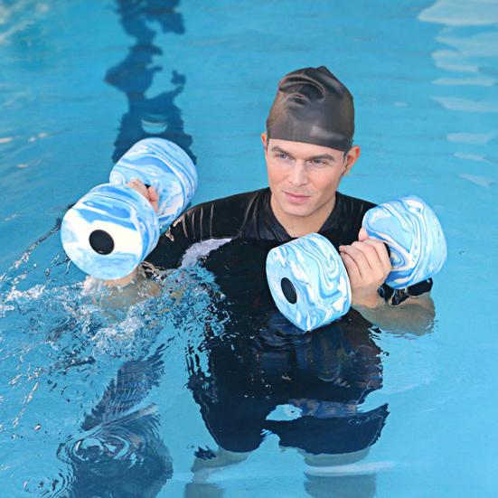 Водные гантели Аква Фитнес Штанги Пена ЭВА Водные Веса для Тренировки Сопротивления в Бассейне Оборудование для Аэробных Упражнений для Мужчин Женщин Похудение