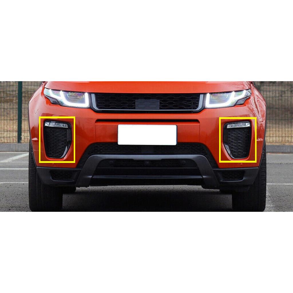 LR079387 LR079375 Side Bumper Air Vent Hood Lamp Trim Front Fog Light Cover Frame For Land Rover Range Rover Evoque 2016-2019