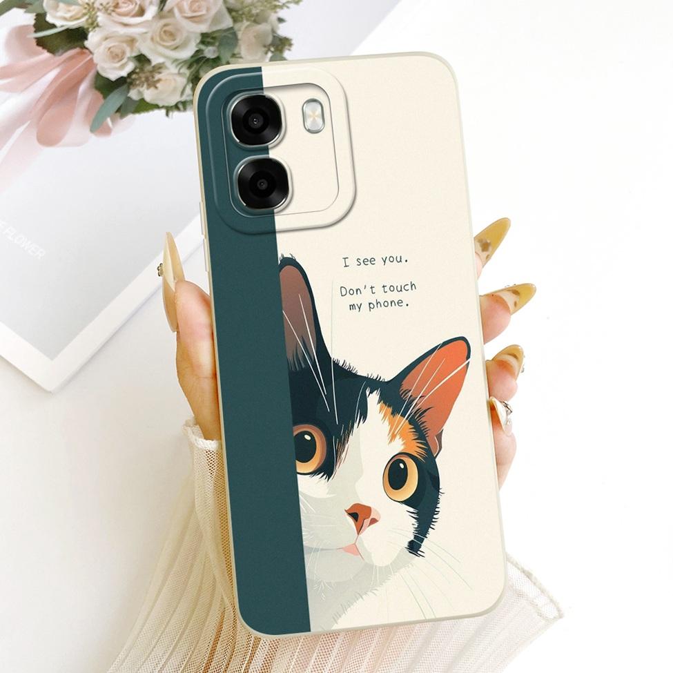 Чехол для телефона Oppo A6x 4G CPH2819 5G CPH2783 Чехол для Oppo A6x Милый Кавайный Роскошный Модный Цветы Крутой Расписной Силиконовый Корпус