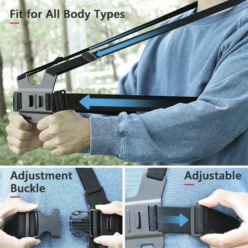 Mobile Phone Chest Mount Harness Strap Holder Cell Phone Clip Action Camera