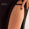 Sexy Thigh Chain Women's Adjustable Multi-layer Diamond Chain Luxurious Gold White Alloy Body Chain for Leg Accessory