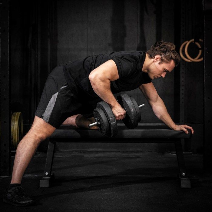 Barre courte pour haltères - SPRINGOS - 45 cm - 25 mm - Acier chromé - Pinces incluses