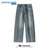 Мужские джинсы прямого кроя Jeanswest, выстиранные, винтажный синий