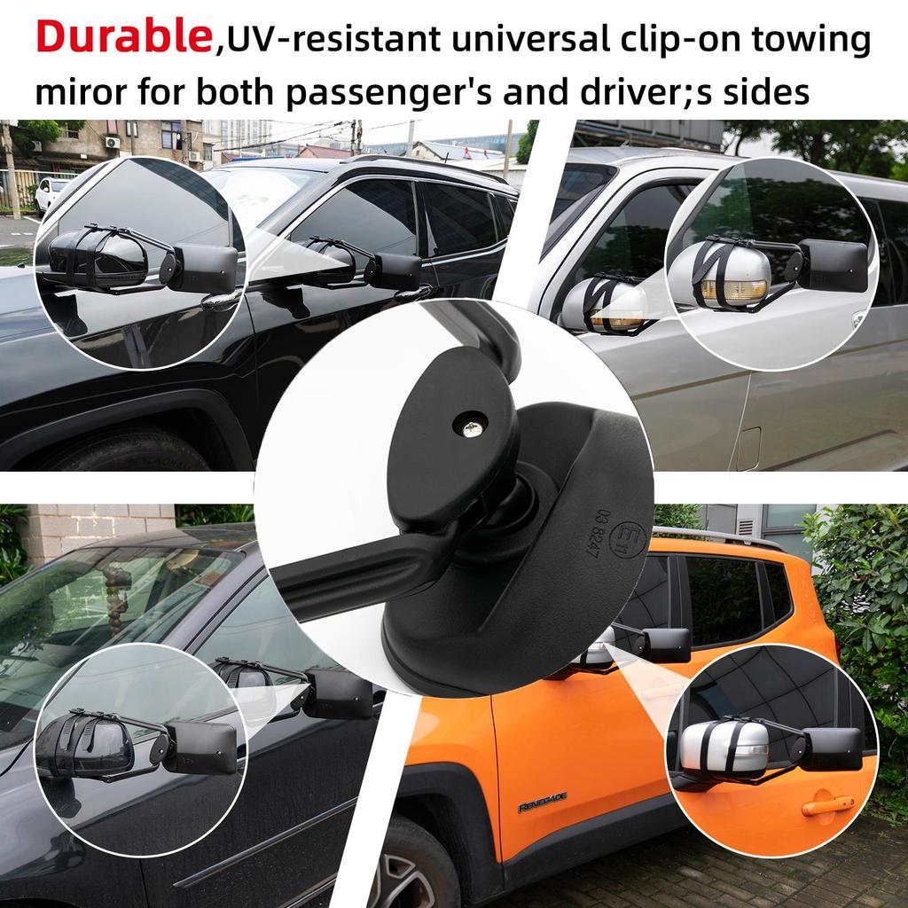Зажим на автомобильное буксировочное зеркало, универсальное прицепное зеркало для каравана, выпуклое буксировочное зеркало, удлинитель зеркал заднего вида, аксессуары для перевозки