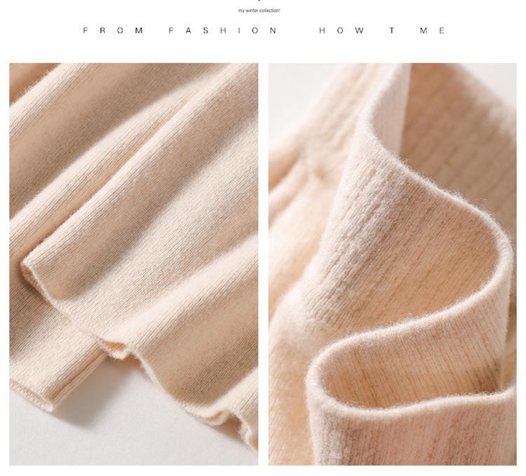 Женские драпирующиеся шерстяные брюки с высокой посадкой и широкими штанинами, осенне-зимний стиль, мягкие, универсальные, повседневные, длиной до пола, вязаные прямые штанины.