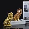 Retro Animal Ornament Luxury Miniatures Figurine Sculpture Desktop Decoration Lion Statue  Bedroom