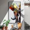 Modern Painted Oil Painting Elephant Canvas Painting Abstract Animal Poster Living Room Wall Paintings Decor Pictures Home Decor