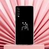Чехол для телефона Samsung A56 A36 A26 A24 A16 A14 A12 A32 A50 A70 A20E A22 A40 A34 A54 A42 A52 5G A04s A06 Защитная крышка Милый средний палец