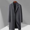 Autumn and Winter Men's Woolen Coat Business Casual Long Suit Collar Coat Men's Trench Coat