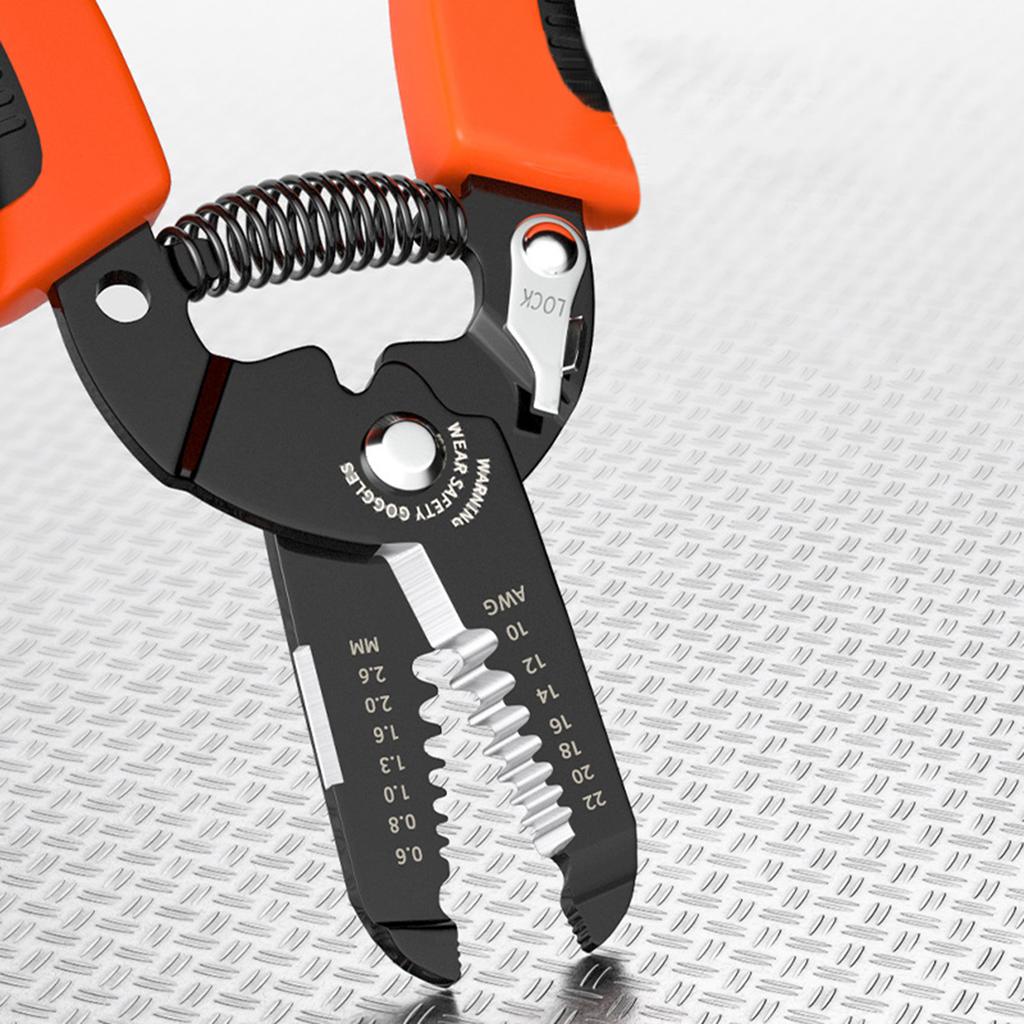 Electrical Wire Stripping Tool Easy Operation with Precision Crimping Function Suitable for Cutting and Pulling Wires