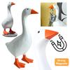 Kawaii Magnetic Silly Goose Figurine Cute Goose Resin Statue Resin Goose Duck Statue Sculpture Housewarming Gifts for Women Men