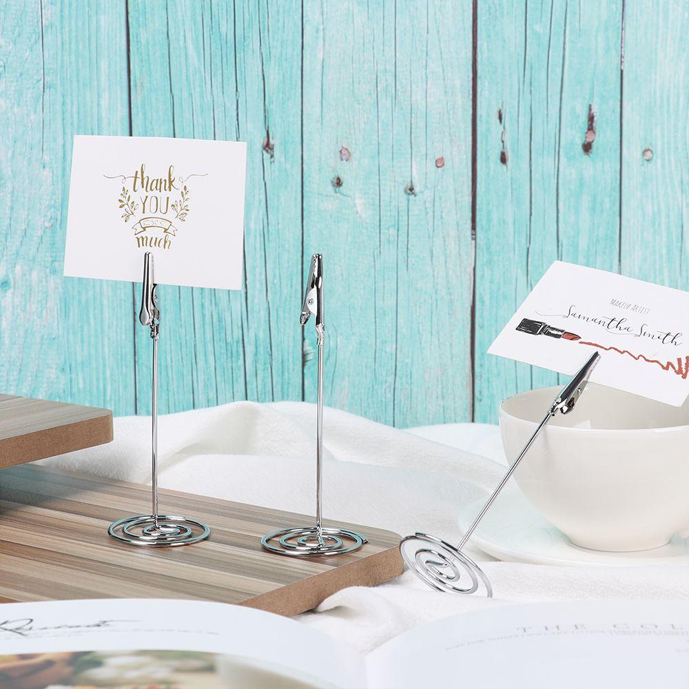 Paper Clamp Wedding Supplies Rose Gold Photos Clips Place Card Clamps Stand Table Numbers Holder