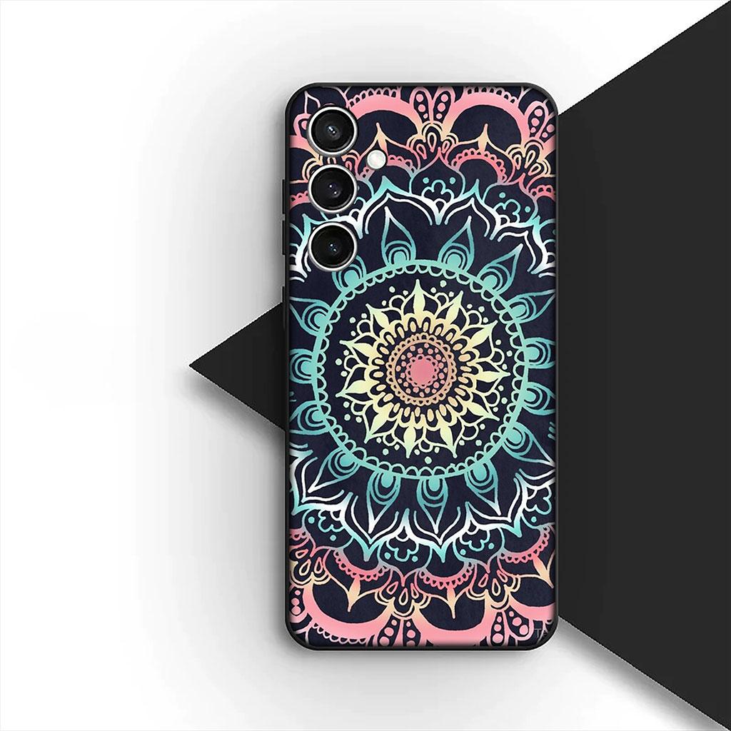 Casing Phone Cover for Xiaomi Redmi Note 14 13 Pro Plus ProPlus 14C 13c Pro+ 5G Case Floral Paisley Mandala flower Wood Texture