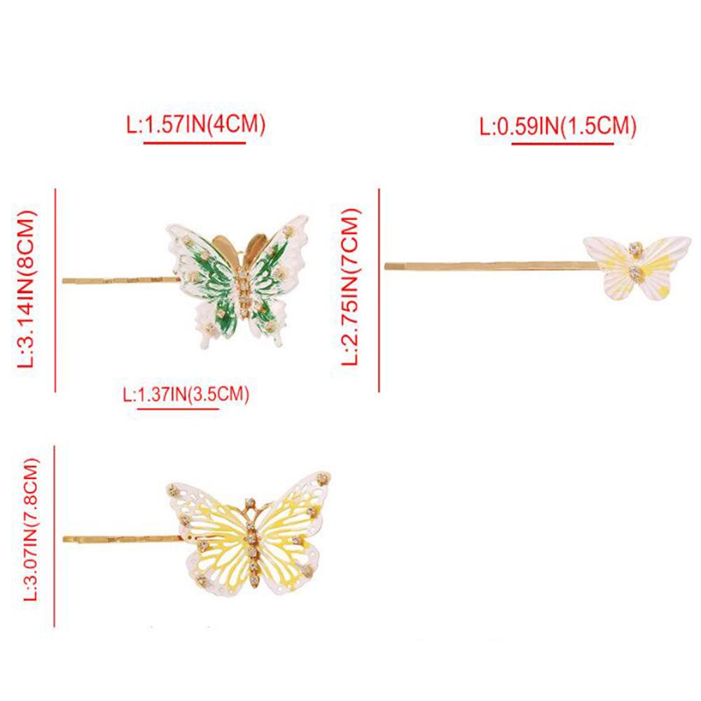 Women Fashion Metal Animal Shape Diamante Hairpin for Hair Dressing