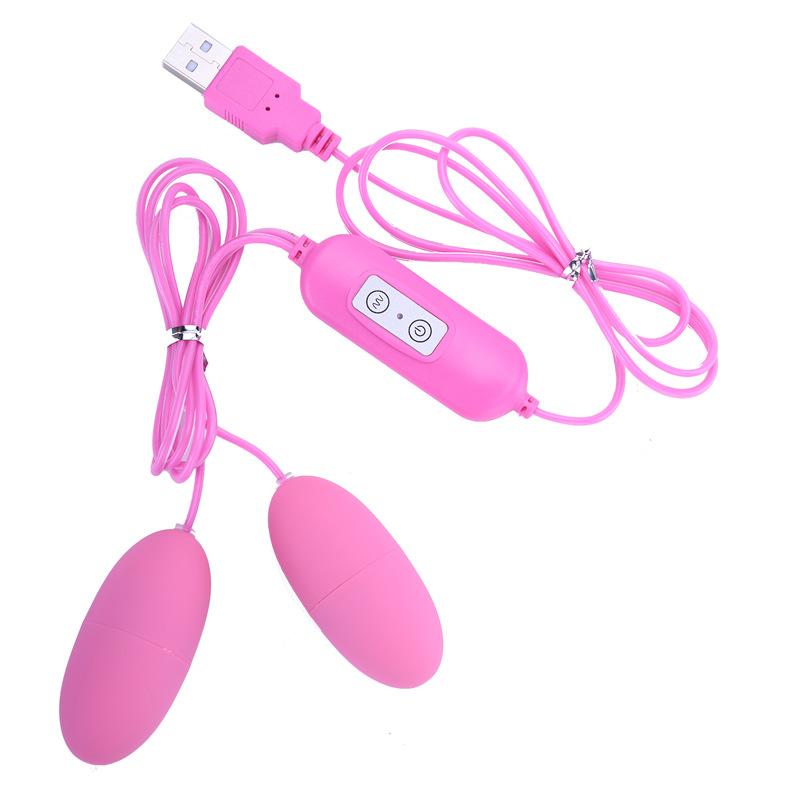 Двойной вибратор, 12 частот, вибрирующее яйцо, стимулятор клитора, USB-продукт для взрослых, секс-игрушки для женщин, женская мастурбация