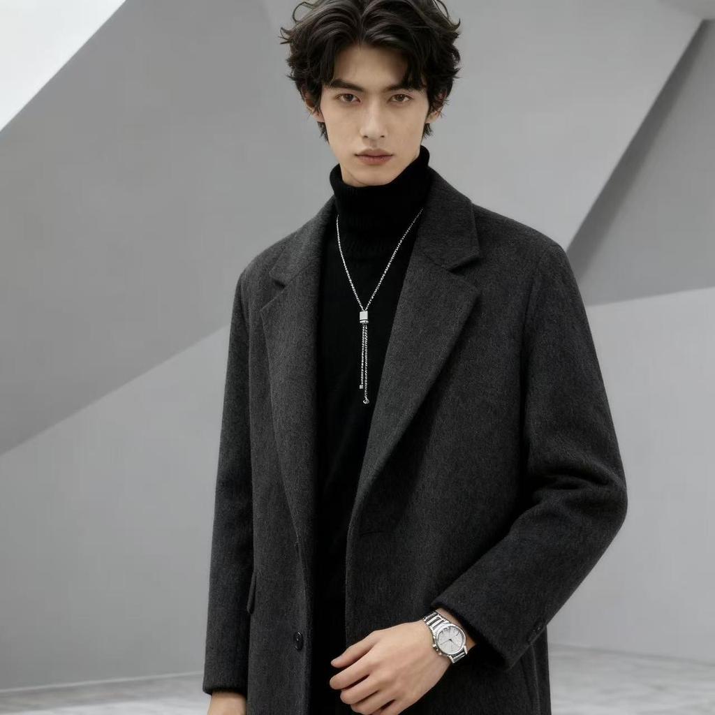 Регулируемое Длинное Ожерелье из Нержавеющей Стали - Модный, Универсальный Дизайн с Многослойной Цепью