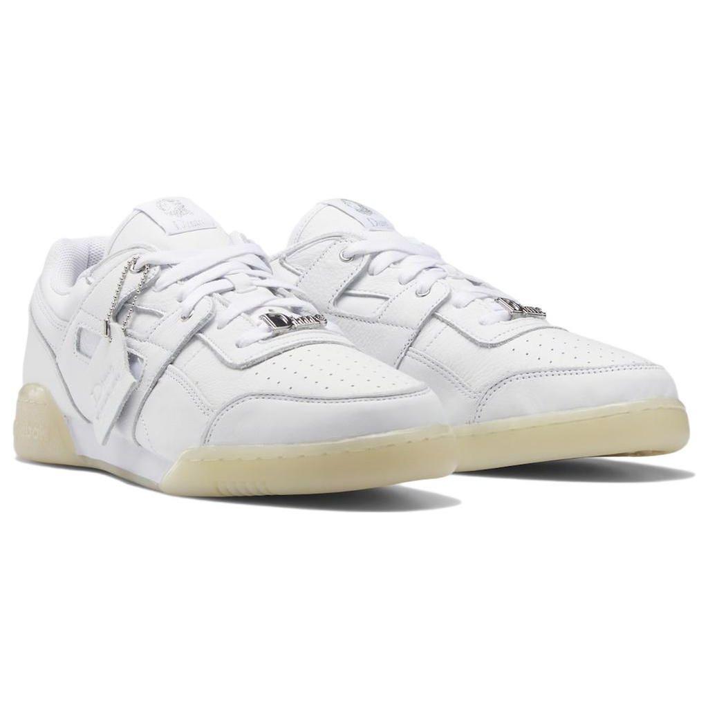 Reebok Dime X Workout Plus White Unisex Sneakers Cloud-White Silver-Metallic Stucco GW9767