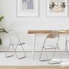 Folding Chair 2 pcs White and Grey 48 x 43.5 x 81 cm Artificial Leather