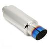 Car Exhaust Muffler Stainless Steel Exhaust Silencer 2in Inlet 3in Outlet Universal for Automobile
