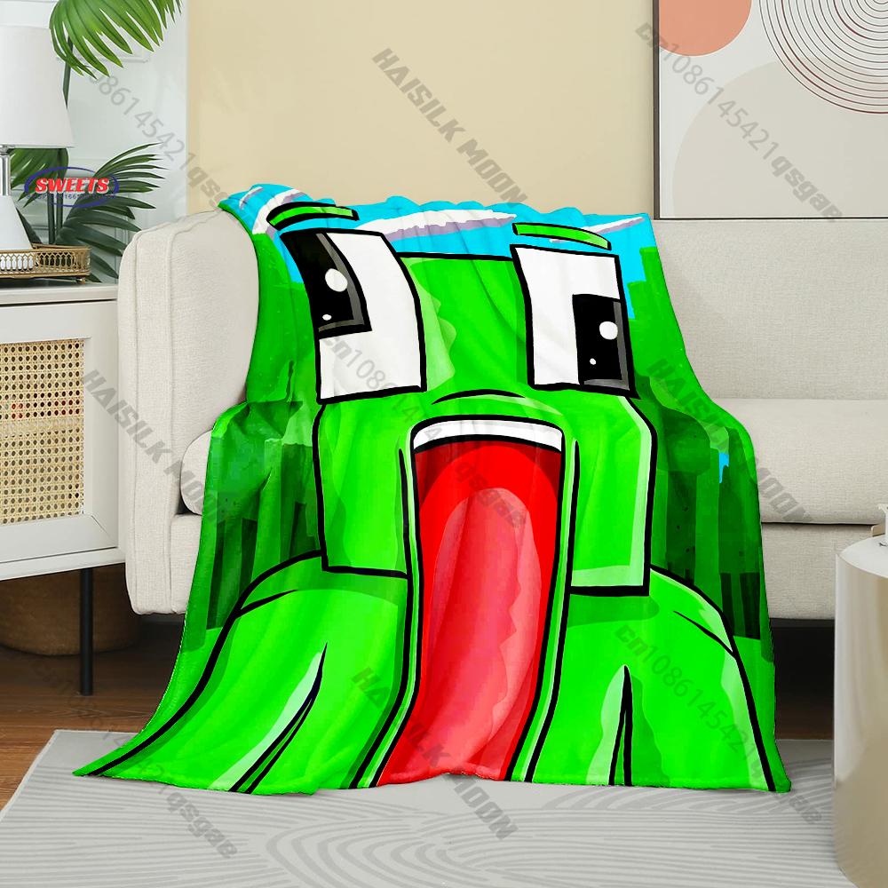6 Sizes Funny S-Sunny and Mel0n Theme Printed Blanket for Son Daughter Husband,Room Sofa Chair Nap Blanket All Seasons Available