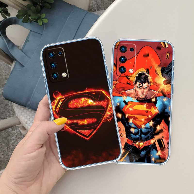 RE57 Superman Transparent Phone Case for Motorola Moto Edge 20 30 40 50 S30 Fusion Ultra Pro Neo Lite + G200 G23