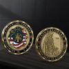 Firefighter Patron Saint Commemorative Coin, St. Florian American Bronze-plated Gold Coin Commemorative Coin