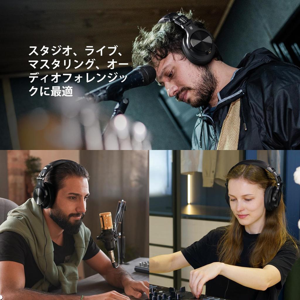 OneOdio A70 Wireless До 72 часов Bluetooth Проводной и двойной с DJ Герметичный монитор Съемный Прослушивание наушников, Воспроизведение, Наушники,