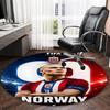 1pc Haaland3 Carpet, Round Rug, Comfortable, Suitable for Entryways, Living Rooms, Office, And Bedrooms, Christmas Decoration