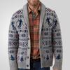 Men's Casual Cardigan Sweaters Vintage Shawl Collar Long Sleeve Knit Button Down Cardigans With Pockets Fall Winter Sweater Knitted Jackets for Men