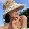 Lace Bow Straw Hat Women's Summer Breathable Large Brim Sunshade Sunscreen Hat Seaside Outing Beach Hat