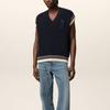 Вязаный жилет Ami Paris Ami De Coeur UKS768KN0068-4011